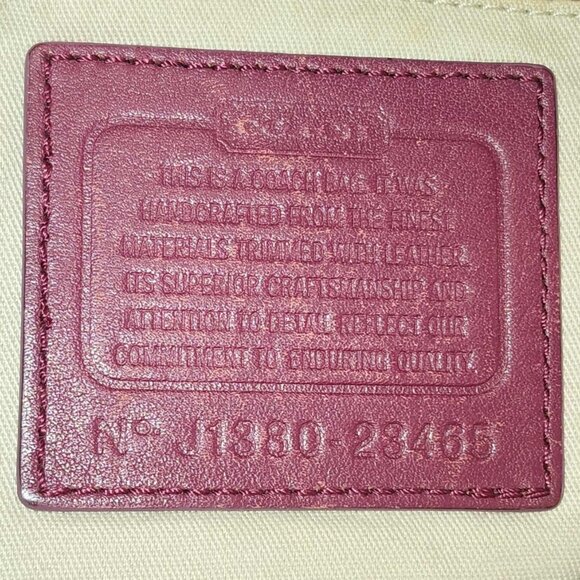 Coach Brown Signature Tote Bag - Canvas Print - Flawed As Is 23465 - Picture 8 of 8